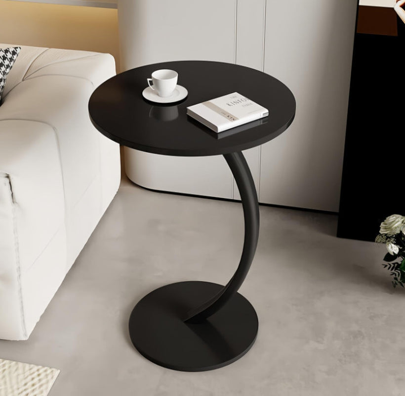 C-Shaped Sofa Side Table – detail view