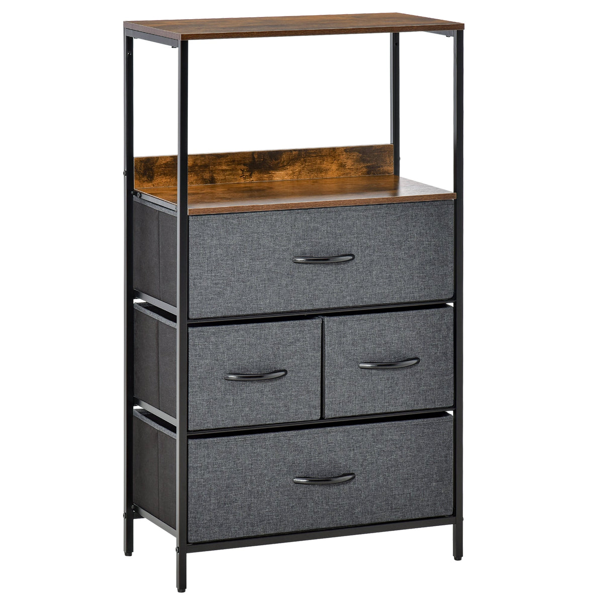 Black storage chest detail