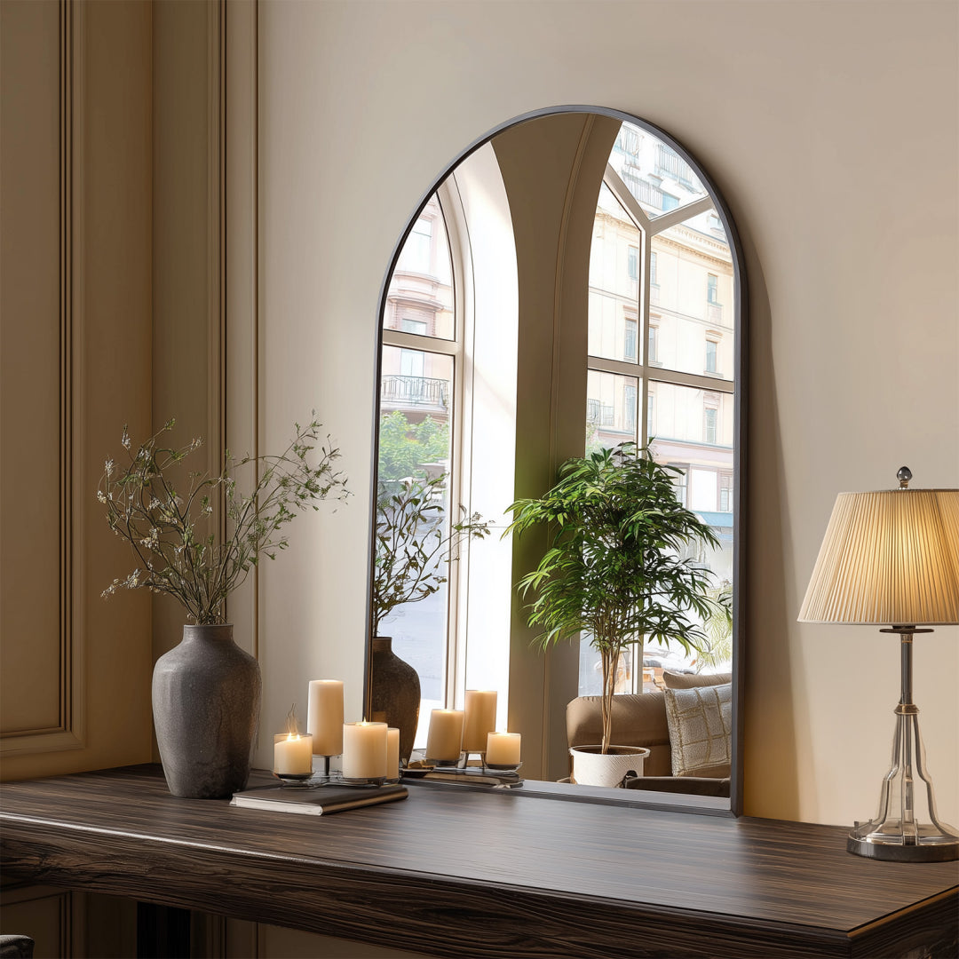 Bathroom Wall Mirror, Metal Frame Vanity Mirror for Bedroom, Entryway, Living Room