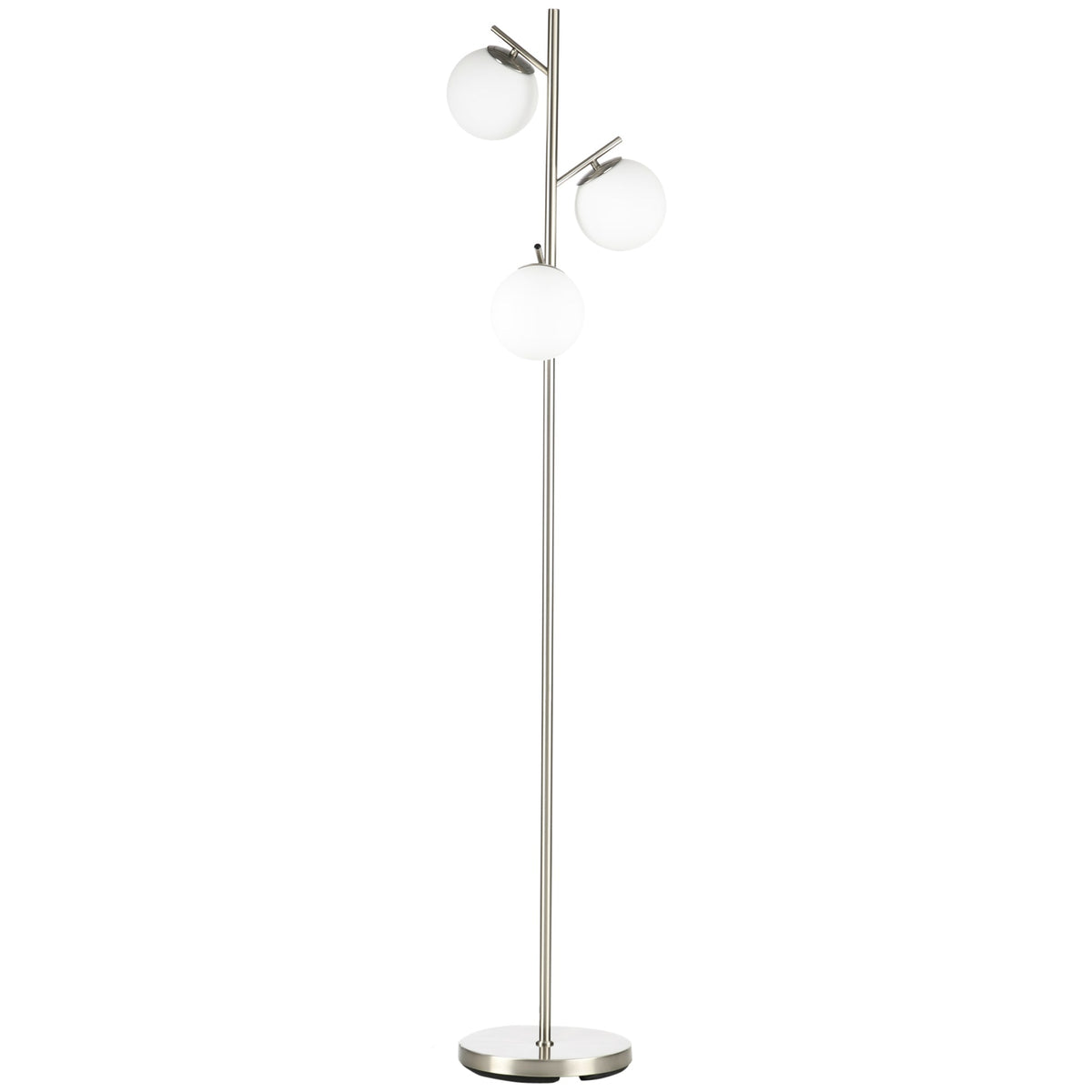 Silver tree floor lamp detail