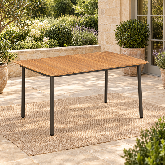 150cm Solid Acacia Outdoor Dining Table – Rovenmere