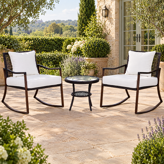 Rovenmere Rattan Rocking Bistro Set – Rovenmere