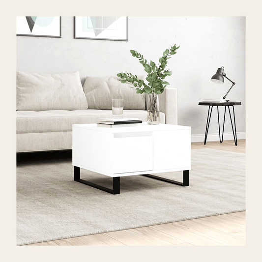Compact Wood-Effect Coffee Table – 55cm – Rovenmere Home