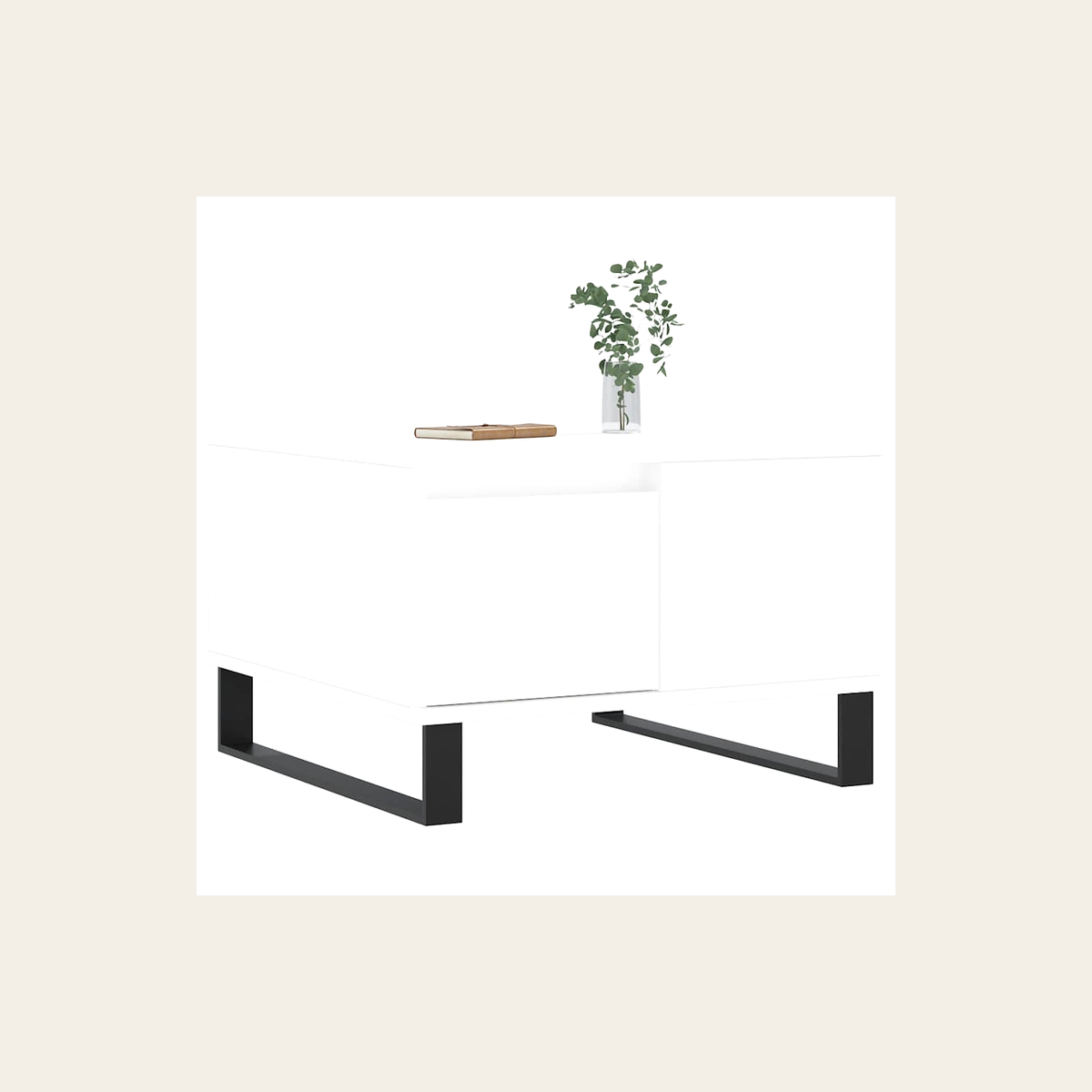 Compact Wood-Effect Coffee Table – 55cm – Rovenmere Home