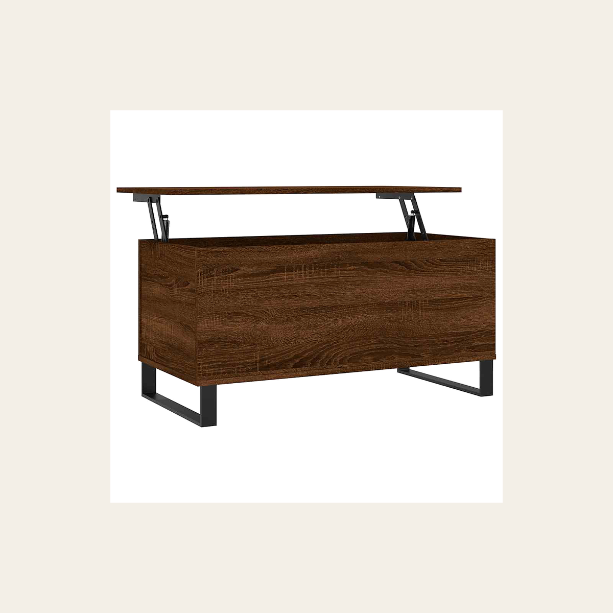 Lift-Top Oak-Effect Coffee Table – Rovenmere Home
