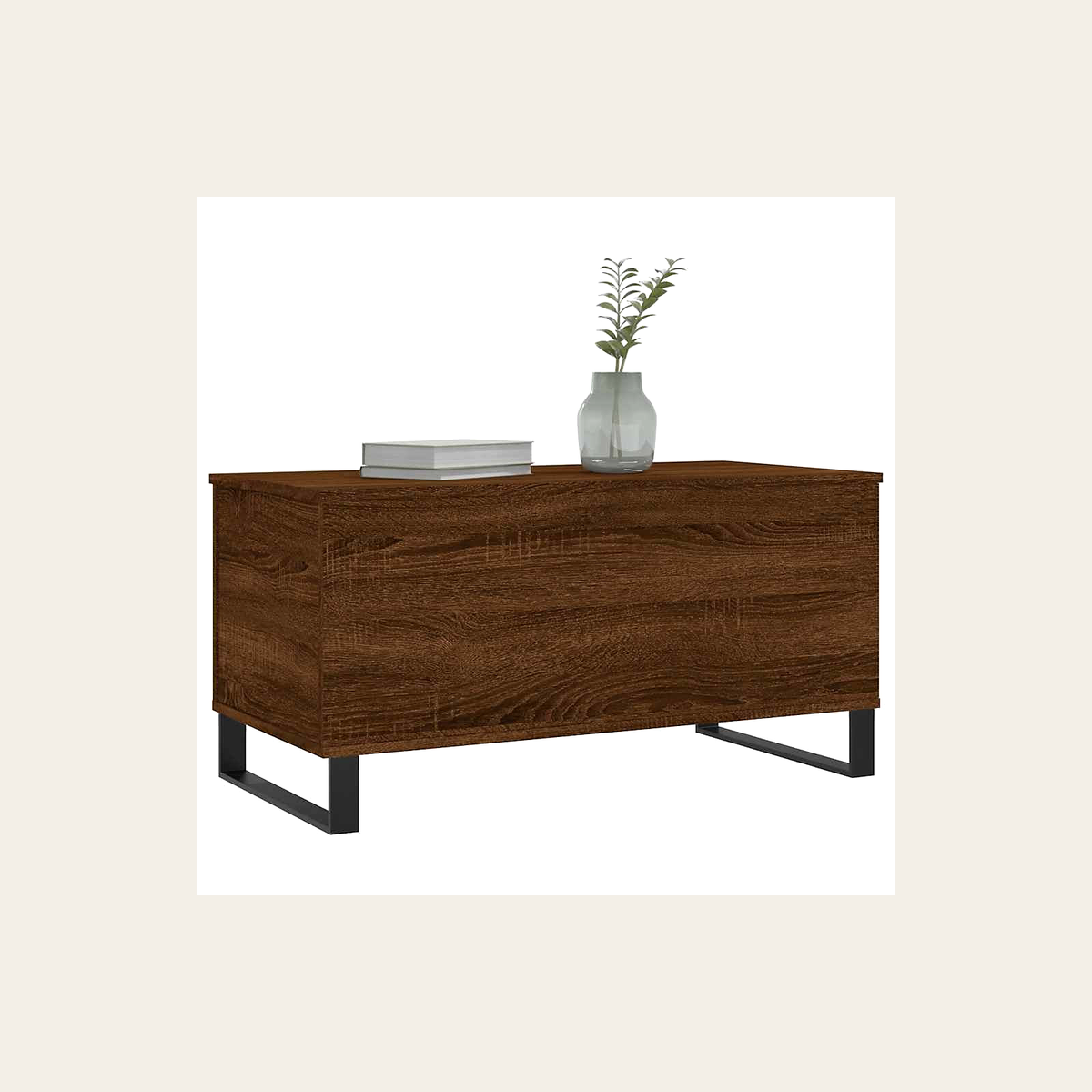 Lift-Top Oak-Effect Coffee Table – Rovenmere Home