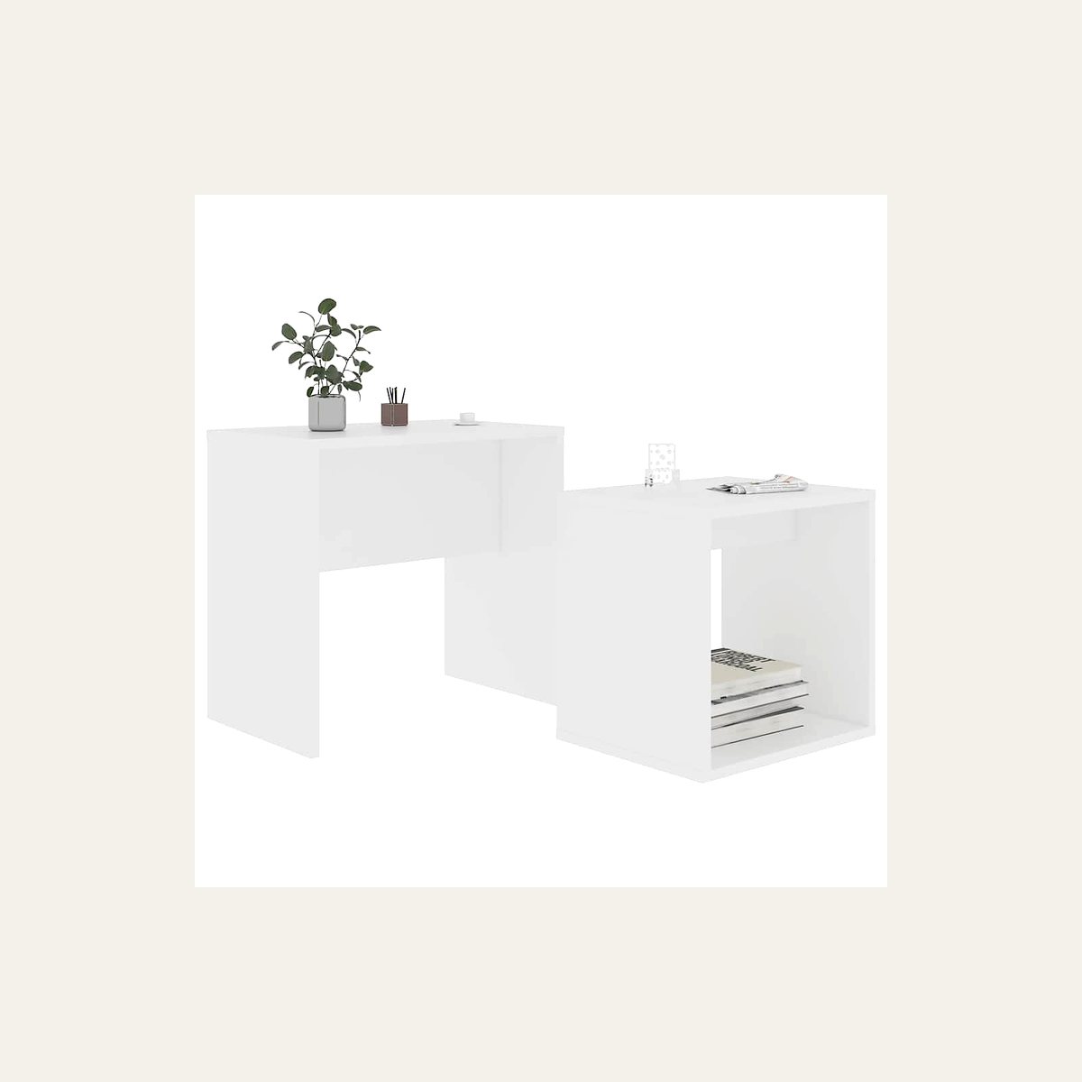 Rovenmere modern nesting coffee tables set of 2