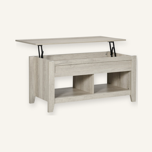 Rovenmere oak lift-top coffee table with hidden storage