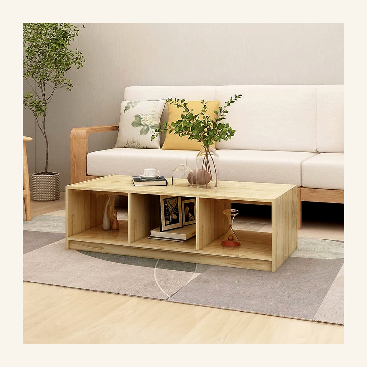 Rovenmere solid pine coffee table