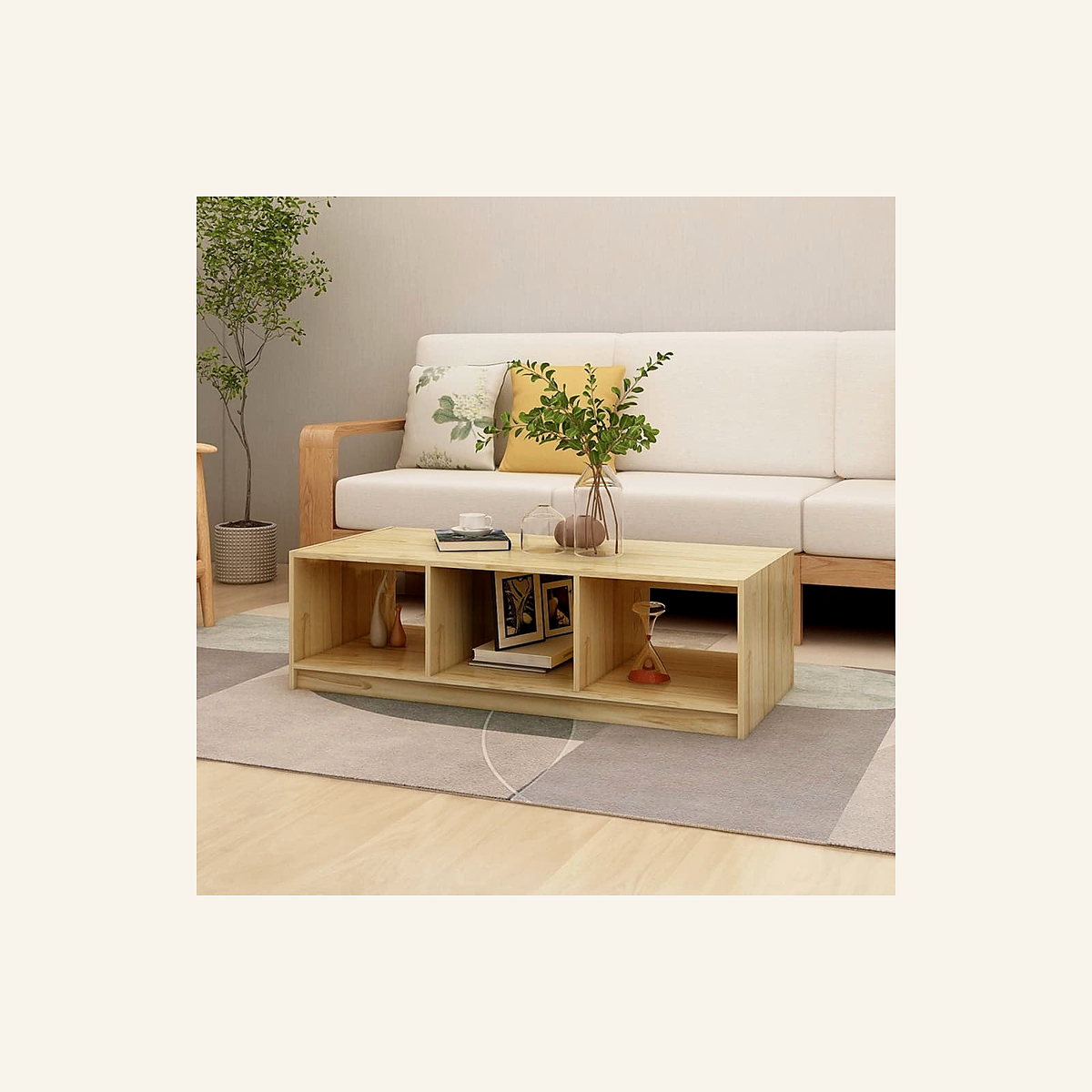 Rovenmere solid pine coffee table