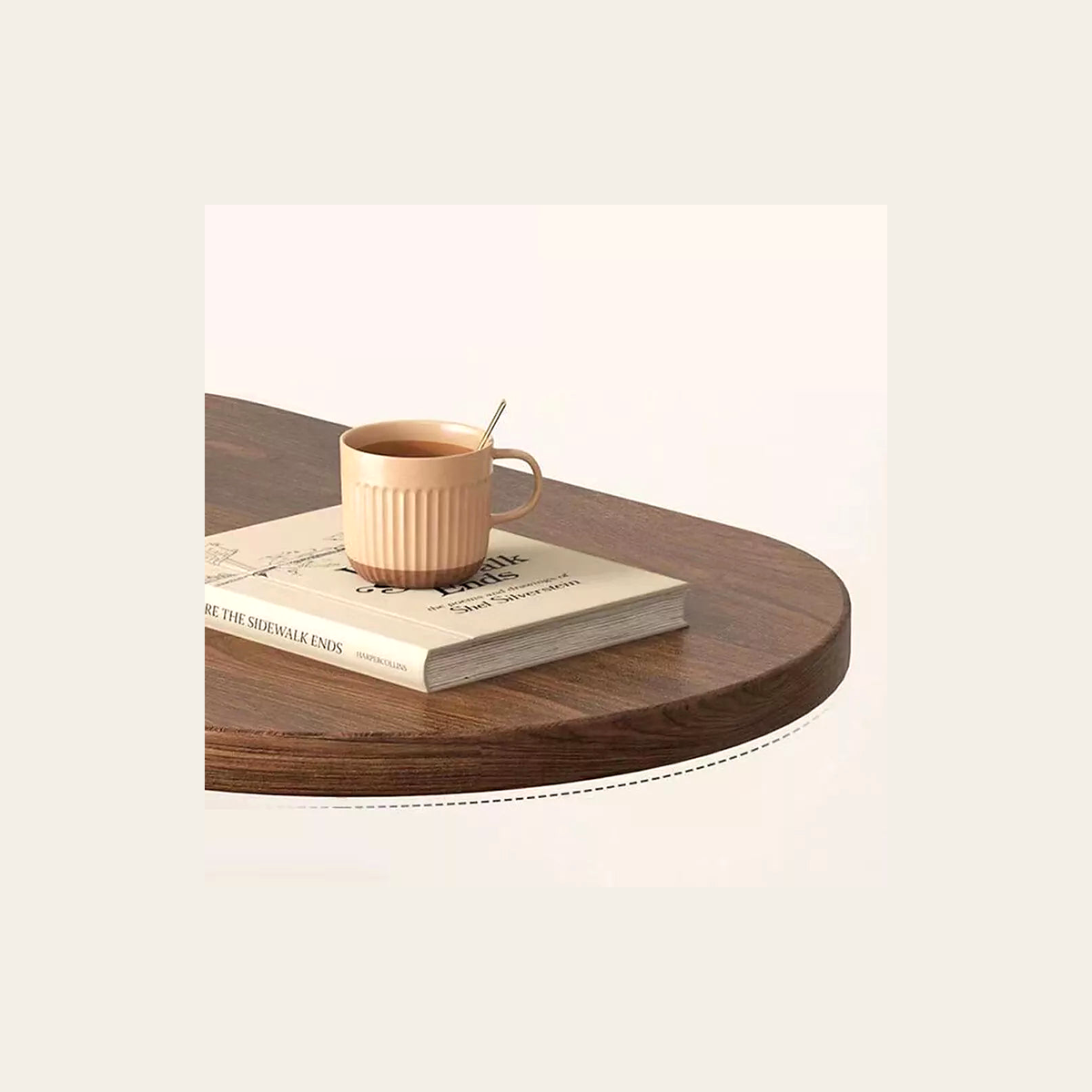 Slim C-Shaped Side Table – Rovenmere Home