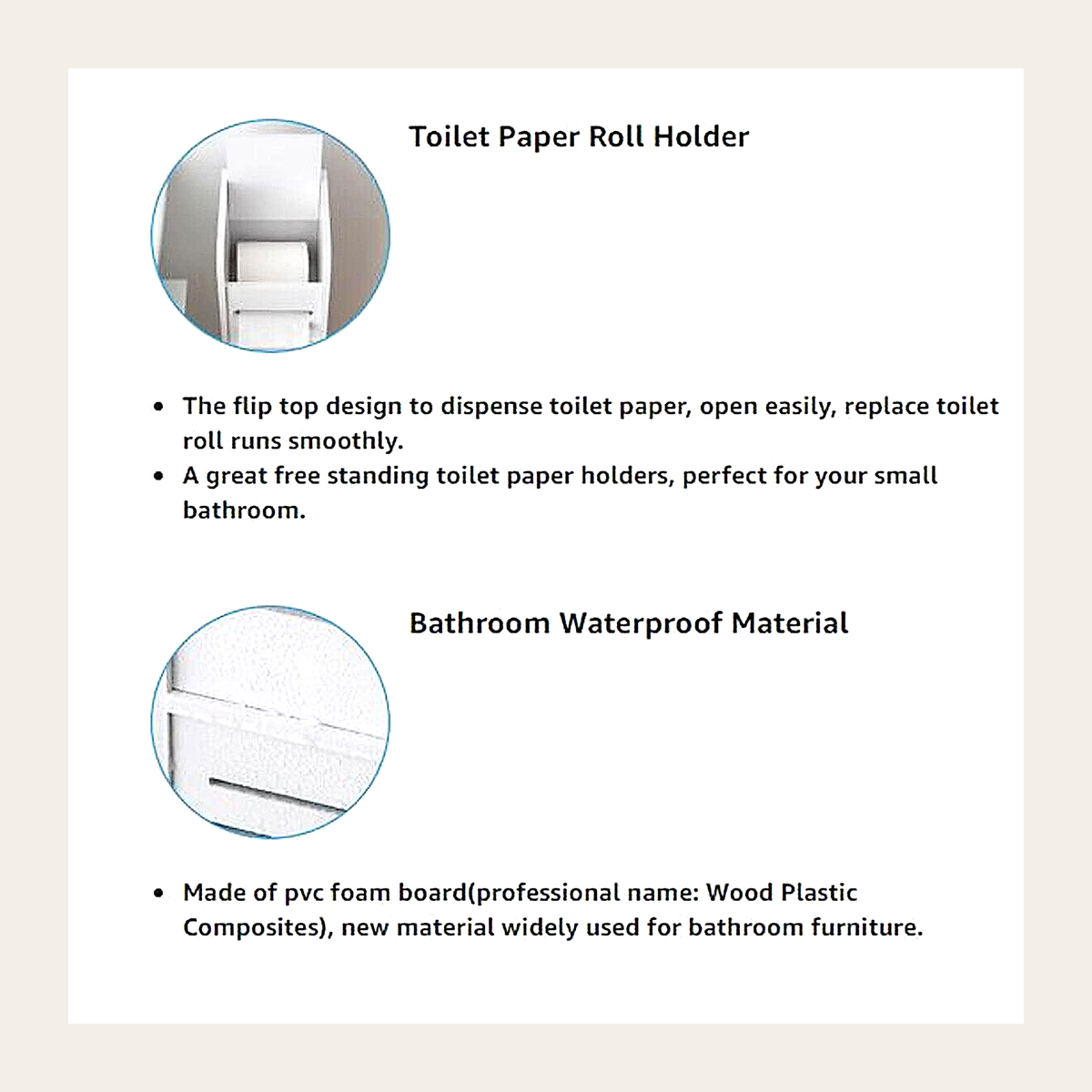 Tall Slimline Bathroom Storage Cabinet – White – Rovenmere Home