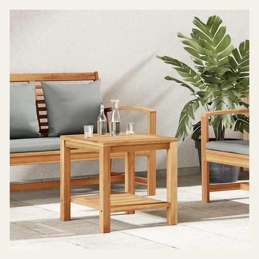 Solid Teak Side Table – Rovenmere Home