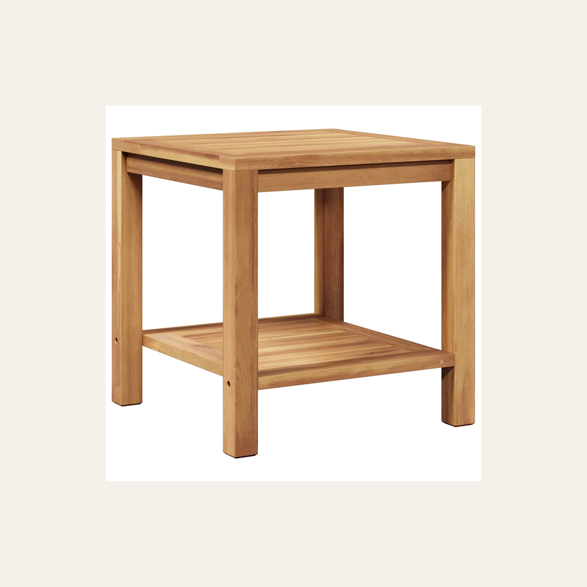 Solid Teak Side Table – Rovenmere Home