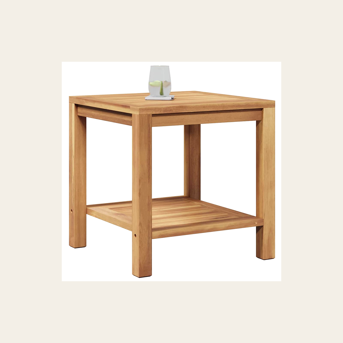 Solid Teak Side Table – Rovenmere Home