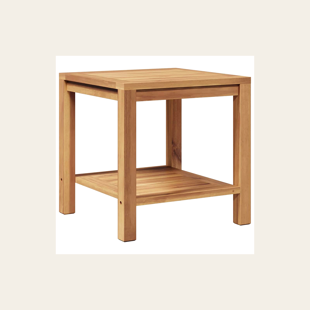 Solid Teak Side Table – Rovenmere Home