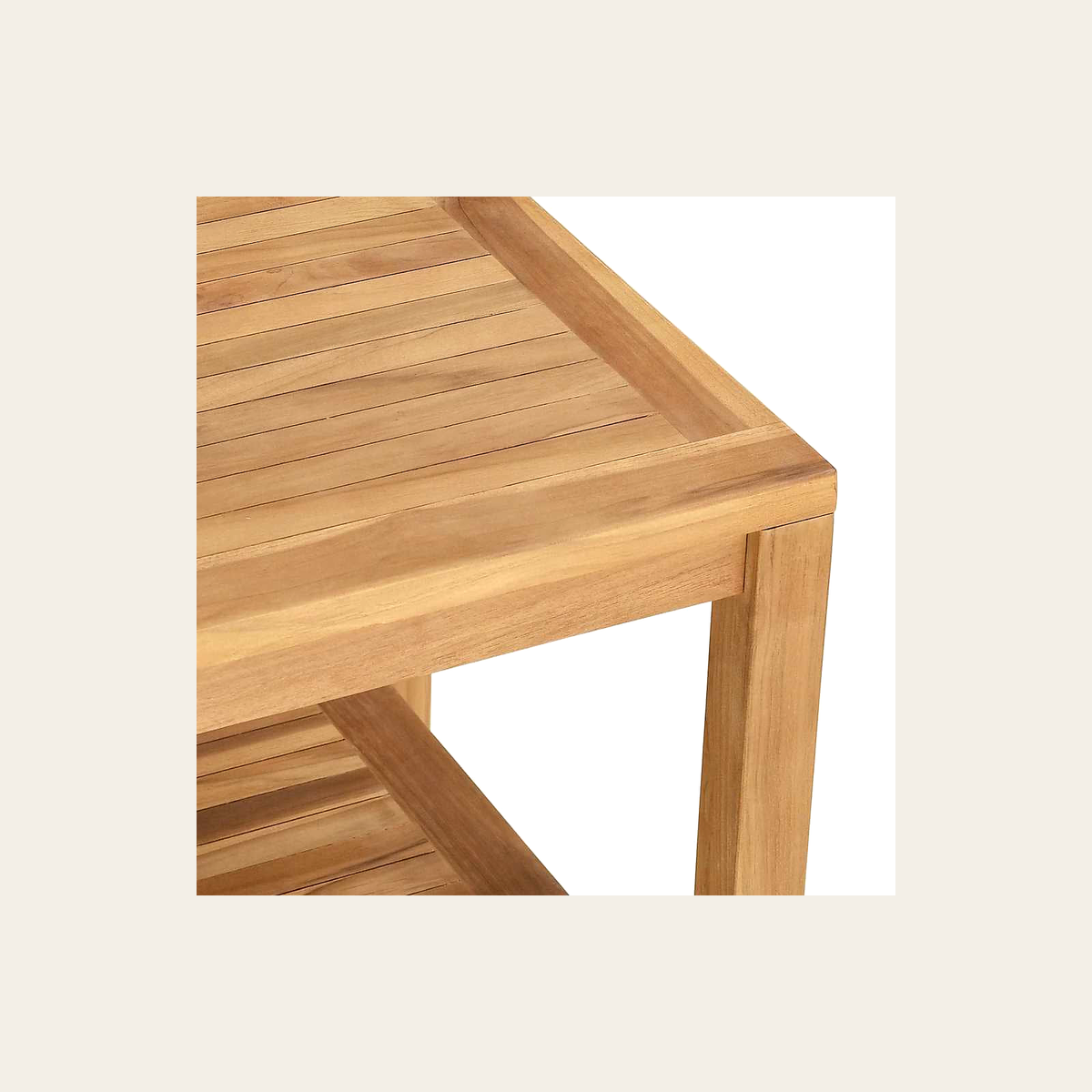 Solid Teak Side Table – Rovenmere Home